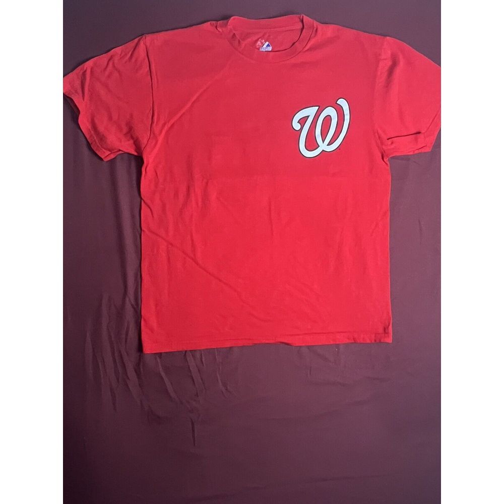 Majestic white socks, Morse #38 T-shirt Red  Men (L)